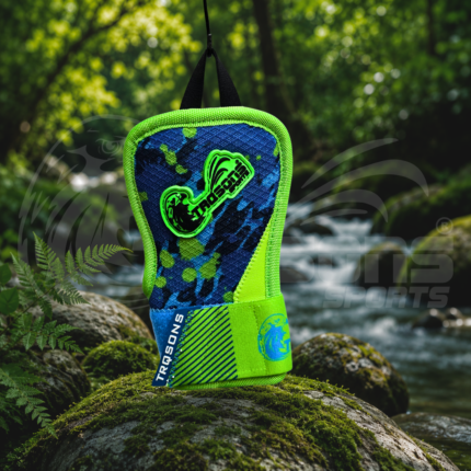 Sublimated Aqua Green Splesh Baseball Hand Guard